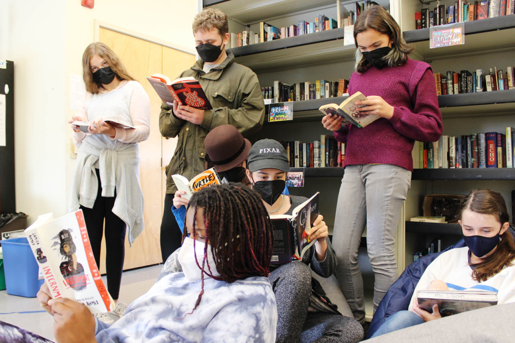 Eigth grade library team