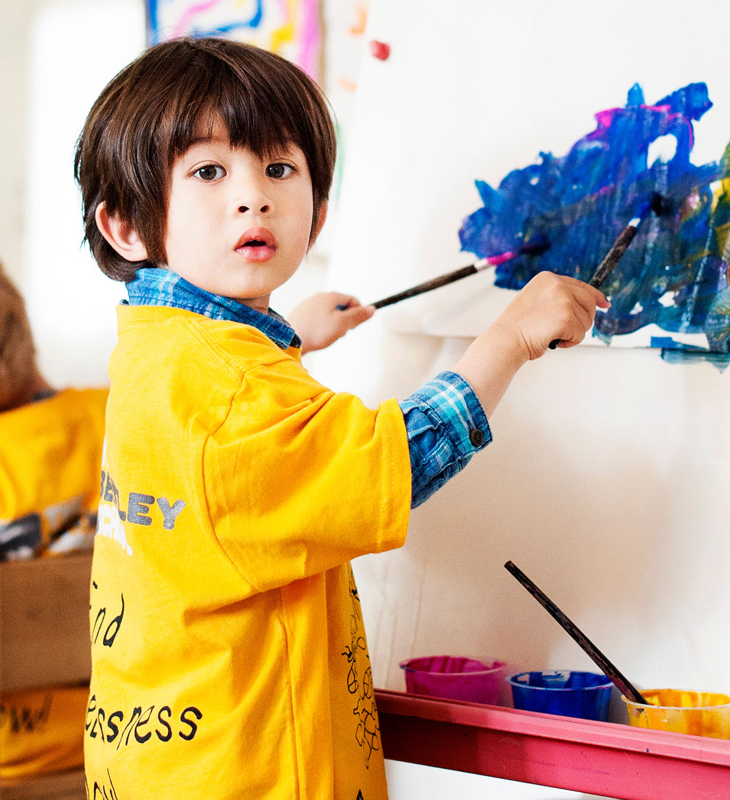 child painting